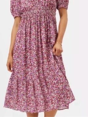 Sustainable Amour Vert Pink Floral Danielle Dress